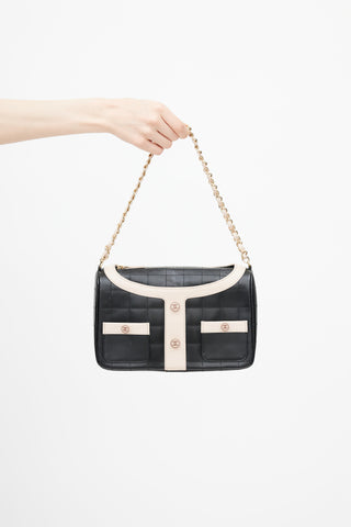 Chanel 2002 Black & Pink Mademoiselle Chanel Jacket Shoulder Bag