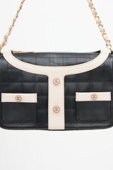 Chanel 2002 Black & Pink Mademoiselle Chanel Jacket Shoulder Bag