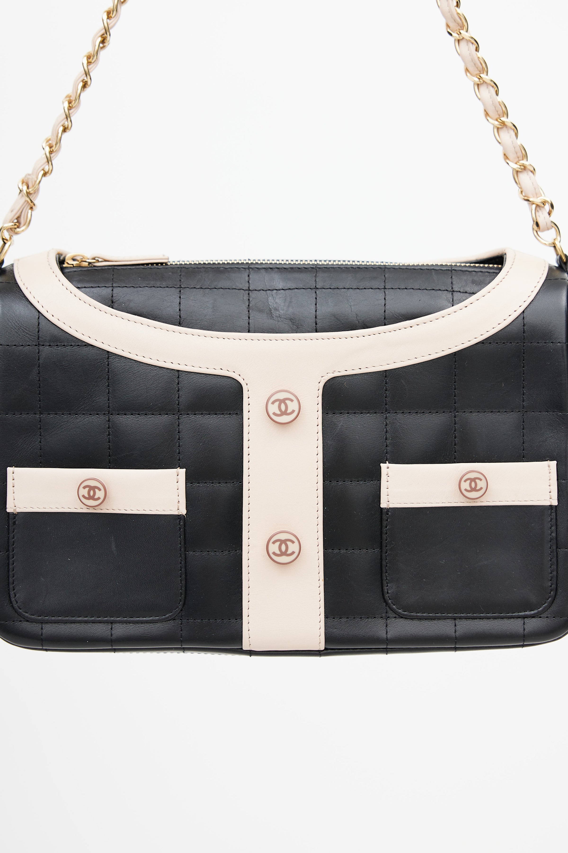 Chanel // 2002 Black & Pink Mademoiselle Chanel Jacket Shoulder Bag – VSP  Consignment