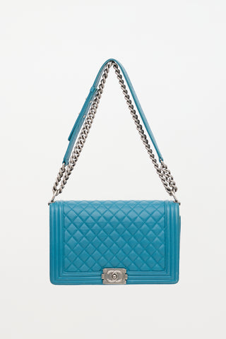 Chanel 2014 Leather New Medium Boy Bag
