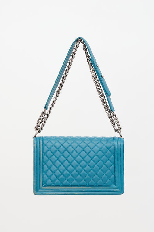 Chanel 2014 Leather New Medium Boy Bag