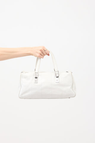 Chanel 2003 Quilted Leather Boston Bag