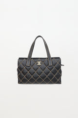 Chanel 2004 - 2005 Leather Wild Stitch Tote Bag