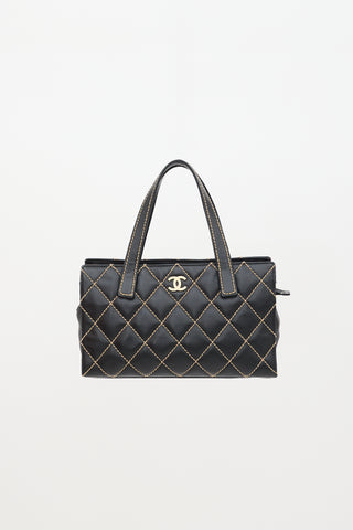 Chanel 2004 - 2005 Leather Wild Stitch Tote Bag
