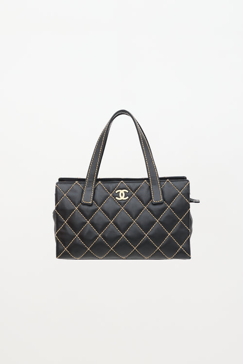 Chanel 2004 - 2005 Leather Wild Stitch Tote Bag