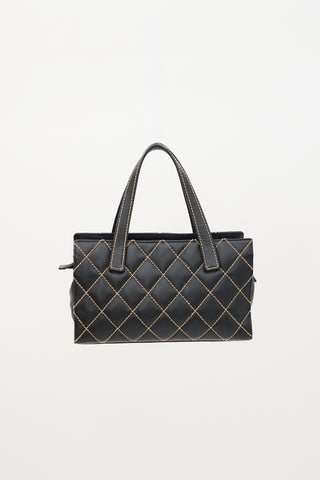 Chanel 2004 - 2005 Leather Wild Stitch Tote Bag