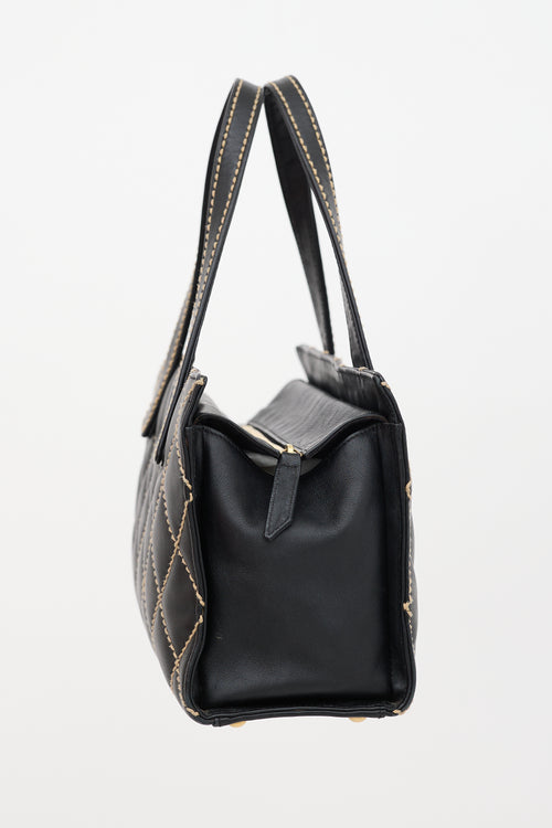 Chanel 2004 - 2005 Leather Wild Stitch Tote Bag