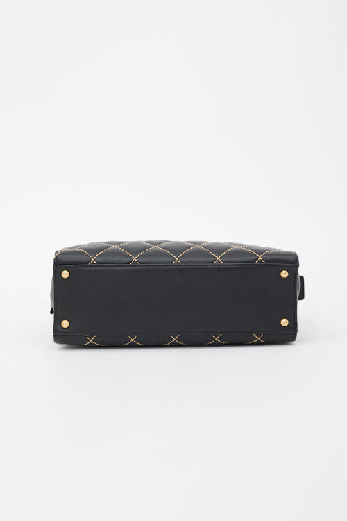 Chanel 2004 - 2005 Leather Wild Stitch Tote Bag