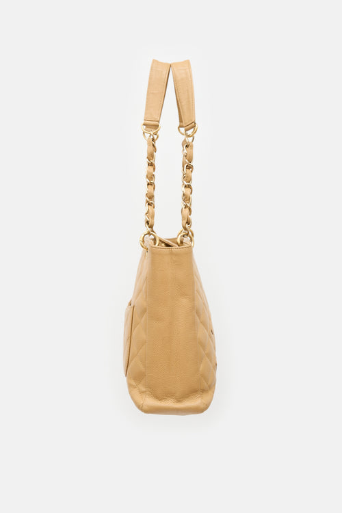Chanel 2004 Quilted Petite Shopping Tote Bag
