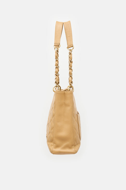 Chanel 2004 Quilted Petite Shopping Tote Bag