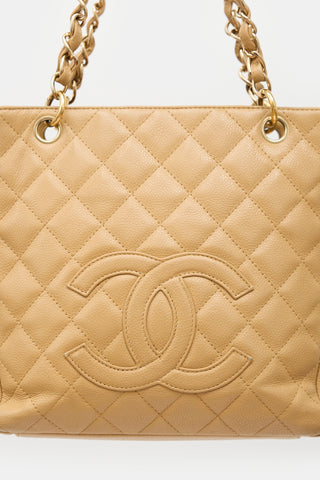 Chanel 2004 Quilted Petite Shopping Tote Bag