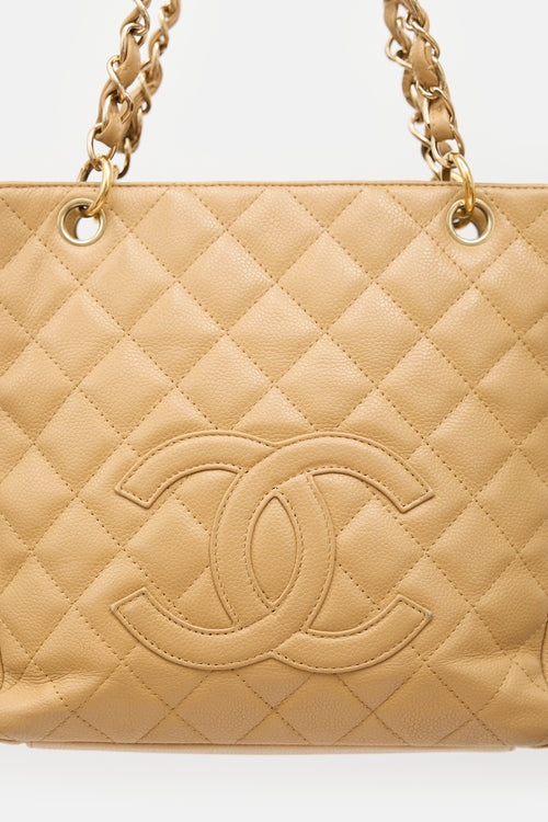 Chanel 2004 Quilted Petite Shopping Tote Bag