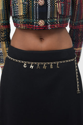 Chanel 2004 Braided Chain Logo Belt