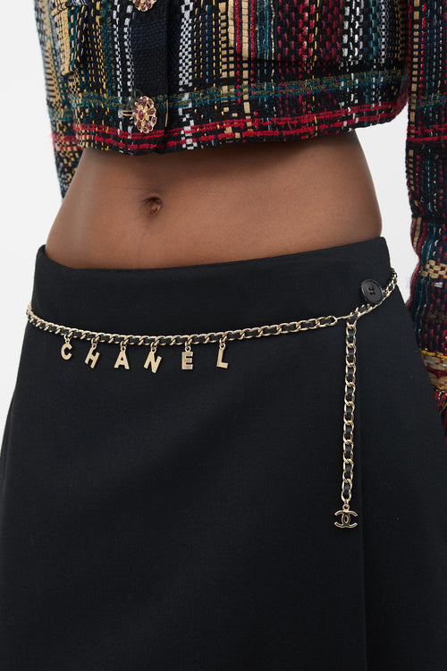 Chanel 2004 Braided Chain Logo Belt