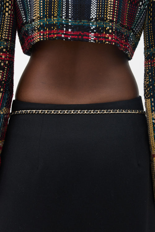 Chanel 2004 Braided Chain Logo Belt