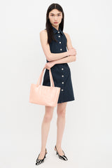 Chanel 2004 Pink Patent Triple CC Medium Tote Bag