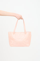 Chanel 2004 Pink Patent Triple CC Medium Tote Bag