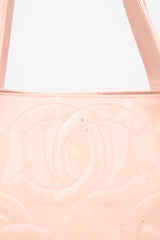 Chanel 2004 Pink Patent Triple CC Medium Tote Bag