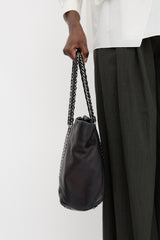 Chanel 2005 Leather Luxe Ligne CC Tote Bag