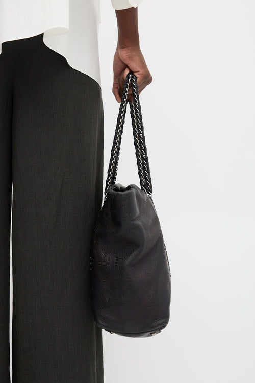 Chanel 2005 Leather Luxe Ligne CC Tote Bag