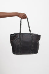 Chanel 2005 Leather Luxe Ligne CC Tote Bag