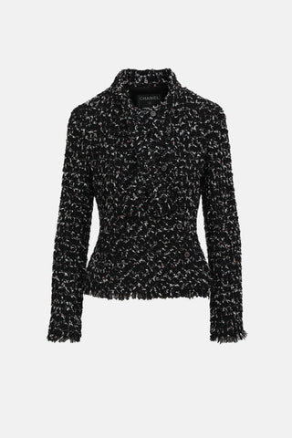 Chanel 2006 Tweed Button Up Jacket