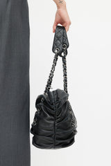 Chanel 2006s Black Timeless Shar Pei Shoulder Bag