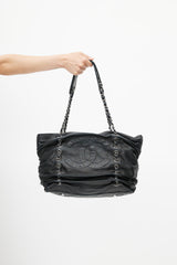 Chanel 2006s Black Timeless Shar Pei Shoulder Bag