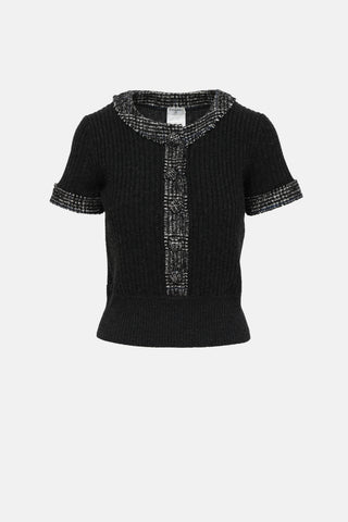 Chanel 2007 Cashmere Button Up Top