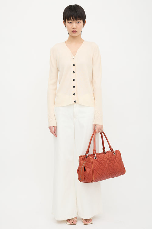 Chanel 2008 Caviar Leather Timeless Bowler Bag