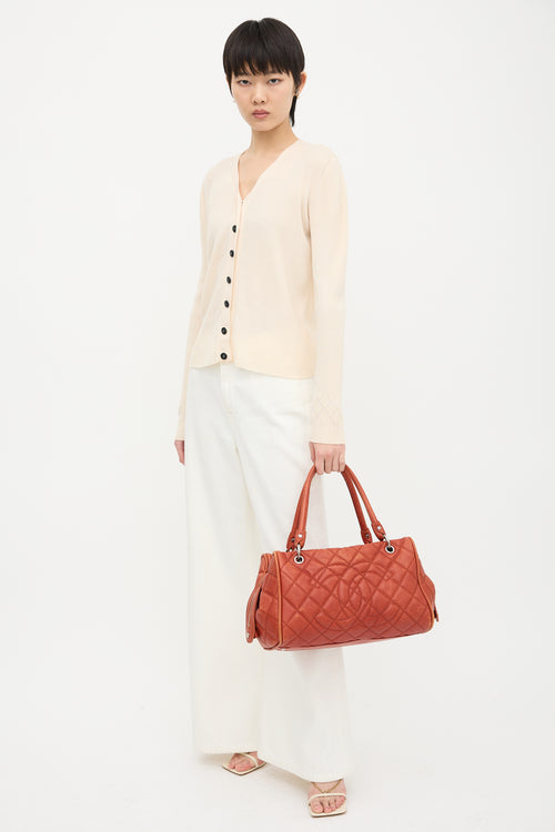 Chanel 2008 Caviar Leather Timeless Bowler Bag