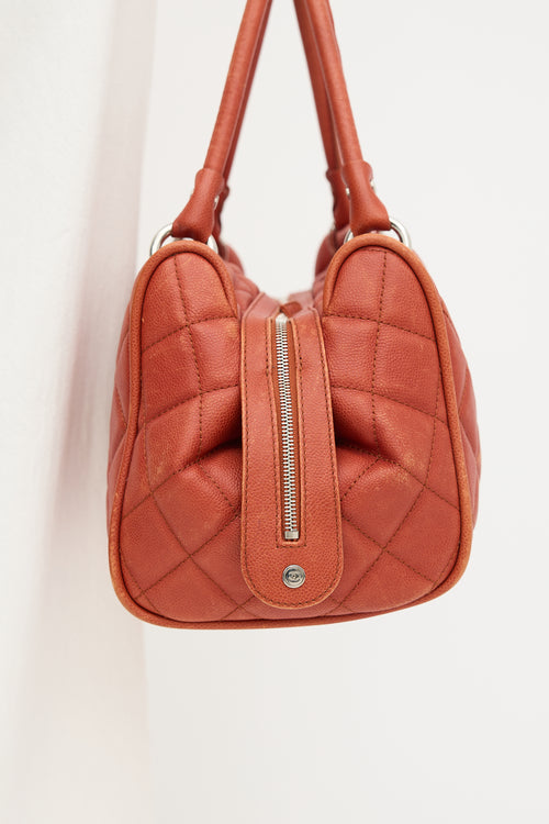 Chanel 2008 Caviar Leather Timeless Bowler Bag