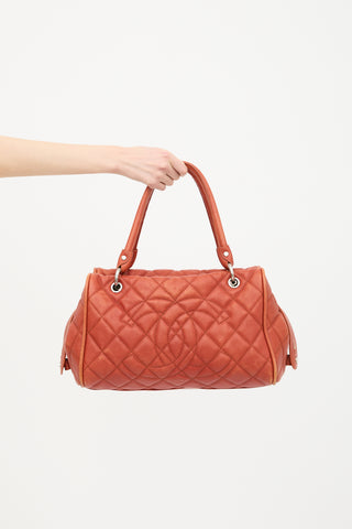 Chanel 2008 Caviar Leather Timeless Bowler Bag