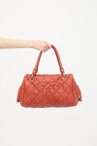 Chanel 2008 Caviar Leather Timeless Bowler Bag