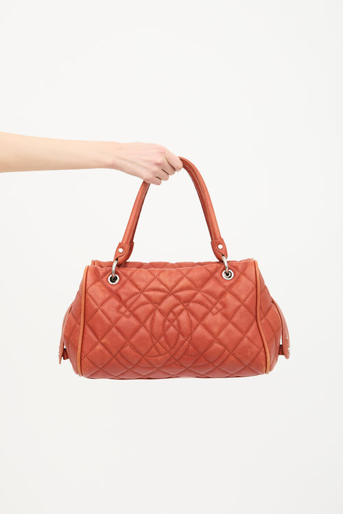 Chanel 2008 Caviar Leather Timeless Bowler Bag