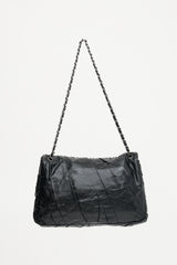 Chanel 2009 Twisted Leather Maxi Flap Bag