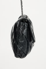 Chanel 2009 Twisted Leather Maxi Flap Bag