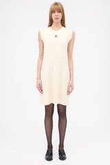 Chanel 2010 Wool Camellia Knit Dress