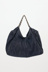 Chanel 2010 Denim XL CC Coco Cabas Bag