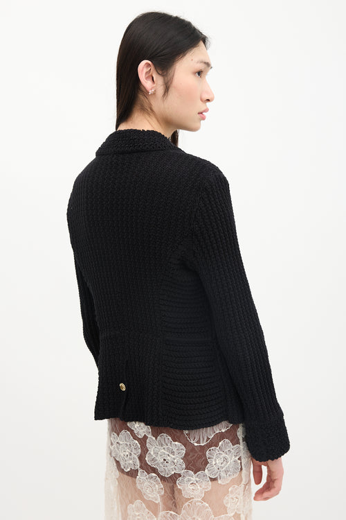 Chanel 2010 Knit Chain Front Cardigan