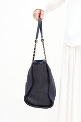 Chanel 2012 Blue Denim Small Deauville Tote Bag
