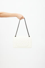 Chanel 2012 Cream Quilted Leather 2.55 Reissue 226 Shoulder Bag