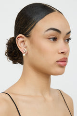 Chanel 2015 CC Pearl Drop Earrings