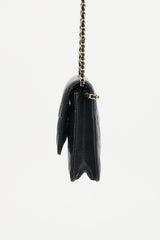 Chanel 2012 Quilted Caviar Wallet On Chain Bag