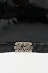 Chanel 2013 - 2014 Patent Large Reverso Boy Bag