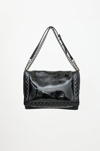 Chanel 2013 - 2014 Patent Large Reverso Boy Bag