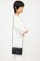 Chanel 2013 Caviar Wallet On Chain