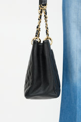 Chanel 2019 Black Caviar Grand Shopping Tote Bag