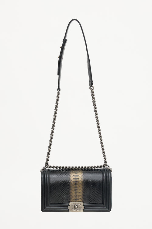 Chanel 2014 Exotic Leather Medium Boy Bag