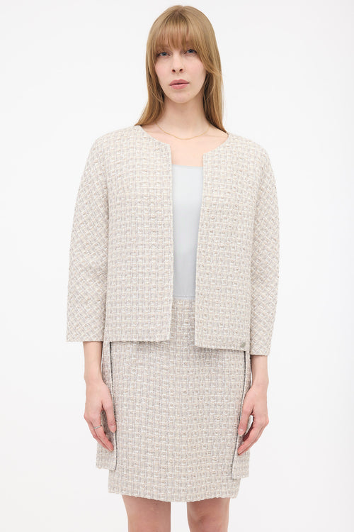 Chanel 2014 Tweed & Silk Co-ord Set